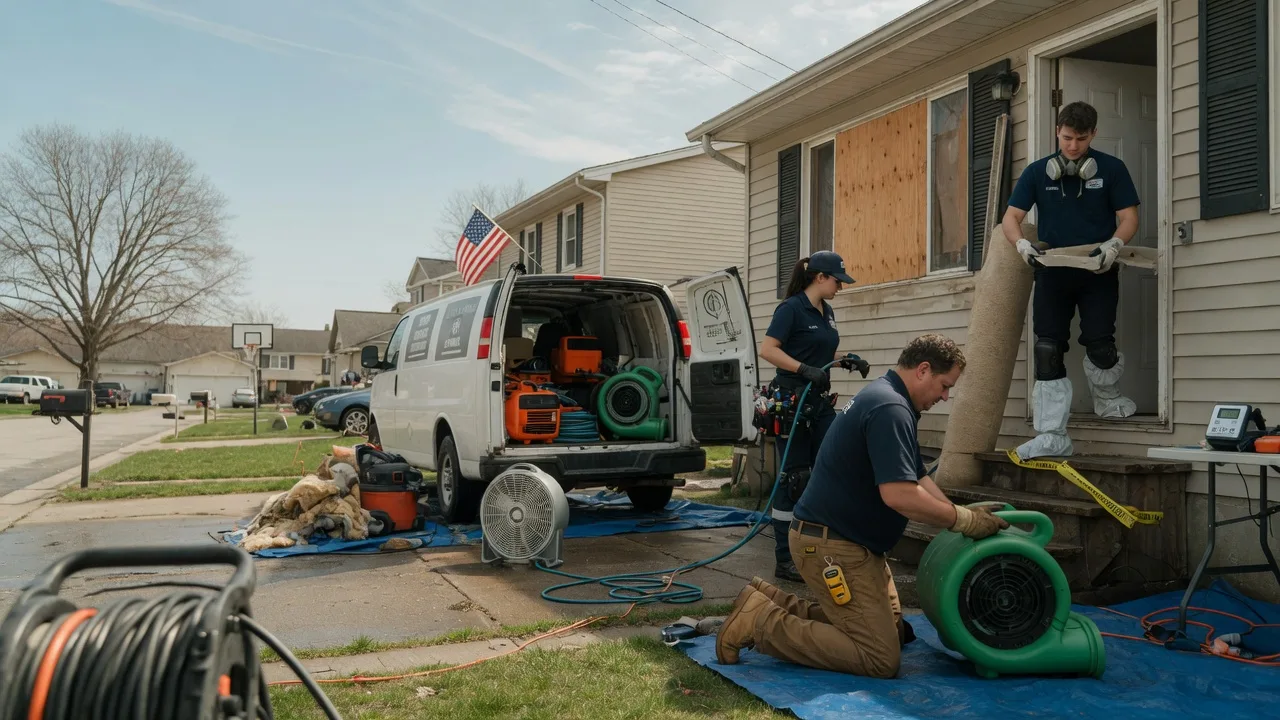 Water Damage Restoration in De Witt, IA near me